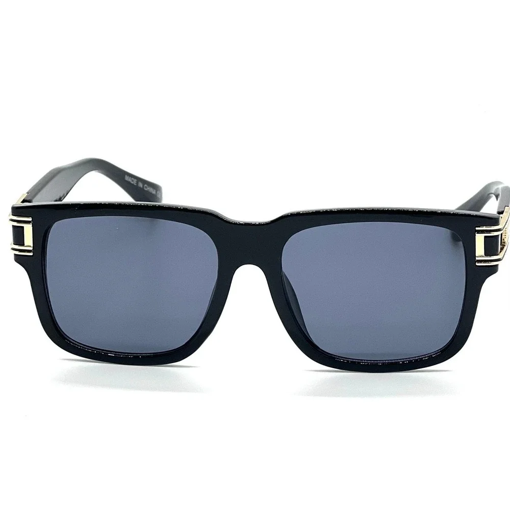 Retro Urban City Gent Hipster Thick Plastic Horn Rim Rectangle Sunglasses Lentes